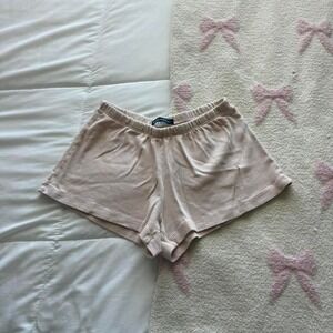 Brandy Melville Striped shorts pink and white